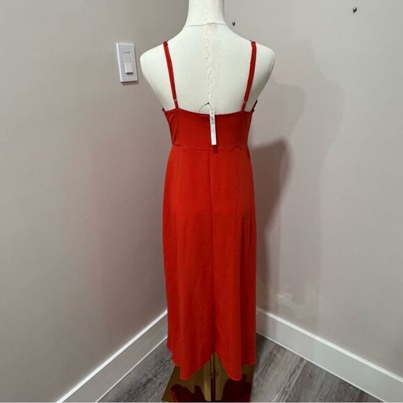 ASOS maternity‎ Red Button Up Sleeveless Dress Size 4 NWT - Picture 4 of 8
